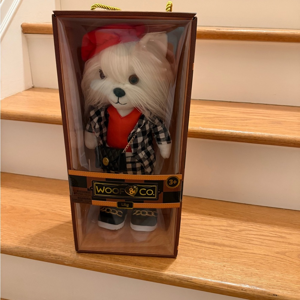 Nwt Woof & Co 15" Fashion Doll Lily The Poseable Plush Shih Tzu with Removable